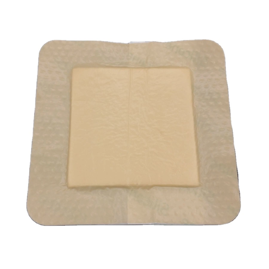 Practical and Durable Sterile Gentle Absorbent Bordered Transparent Silicone Foam Dressing