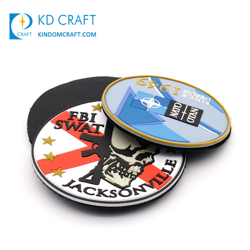 Manufacturer Customized Rubber 3D Security Air Force Uniform Sheriff Star Logo Custom Soft PVC Badge Patch for Sale