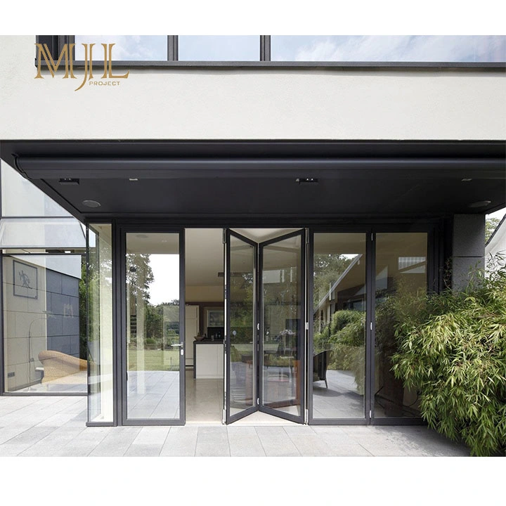 Economic Accordion Door Outdoor Multi Locking Folding Patio Doors Exterior Vertical Bi Fold Folding Aluminum Doors Folding Aluminum Doors Vertical Bi Fold Door