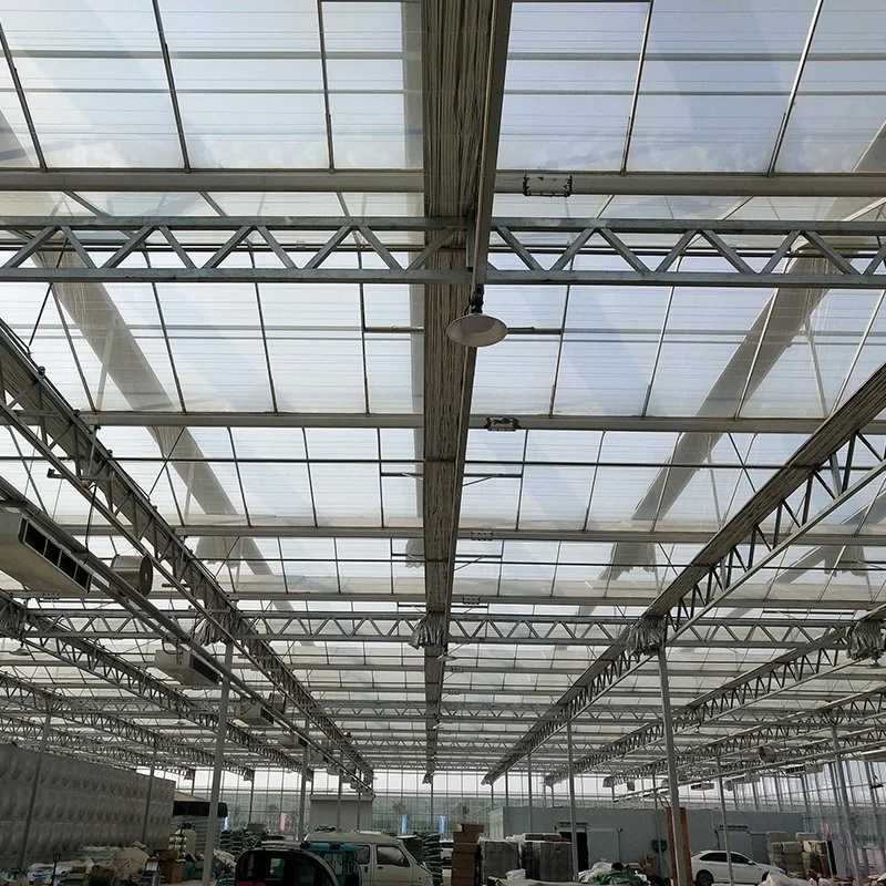 Galvanized Frame Glass Greenhouse/Cucumber Exhibition Hall Farm Has Good Light Transmittance Glass Greenhouse