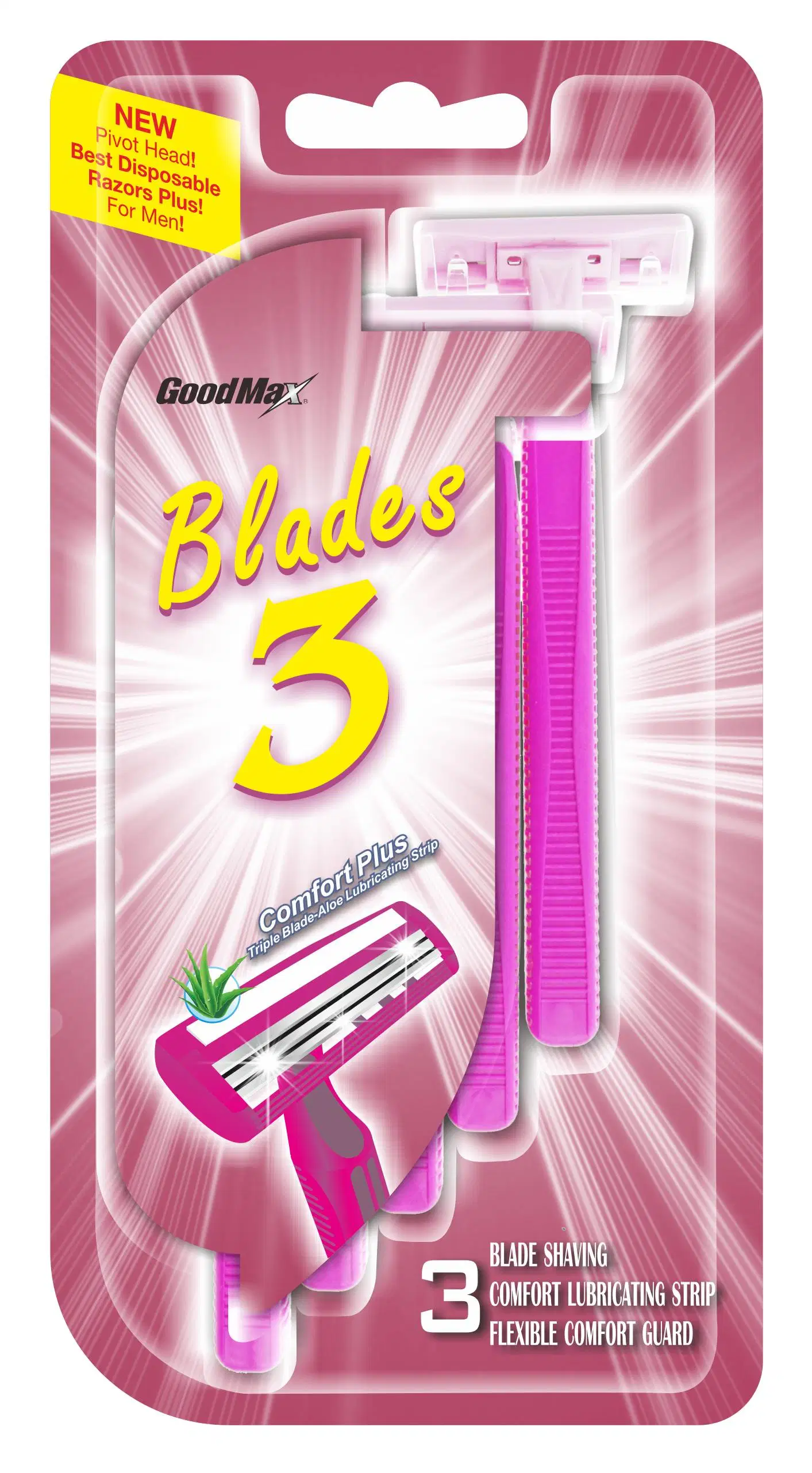 Professional Manufacturer of Cheap Triple Blade Disposable Razor