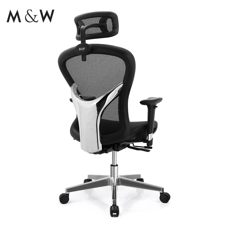 M&amp;W High Back Conference Best ergonomique Back Design aluminium Modern Chaise de bureau en maille réglable en hauteur