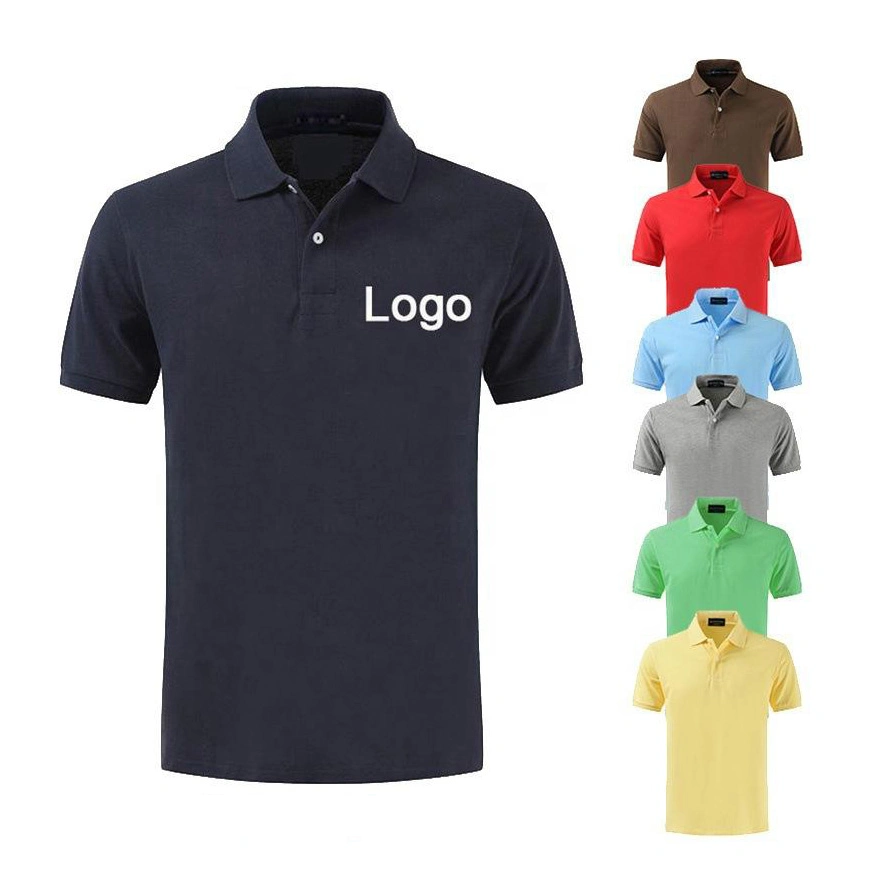 Custom Logo Cotton T Shirt Quick Dry Men's Polo Shirts
