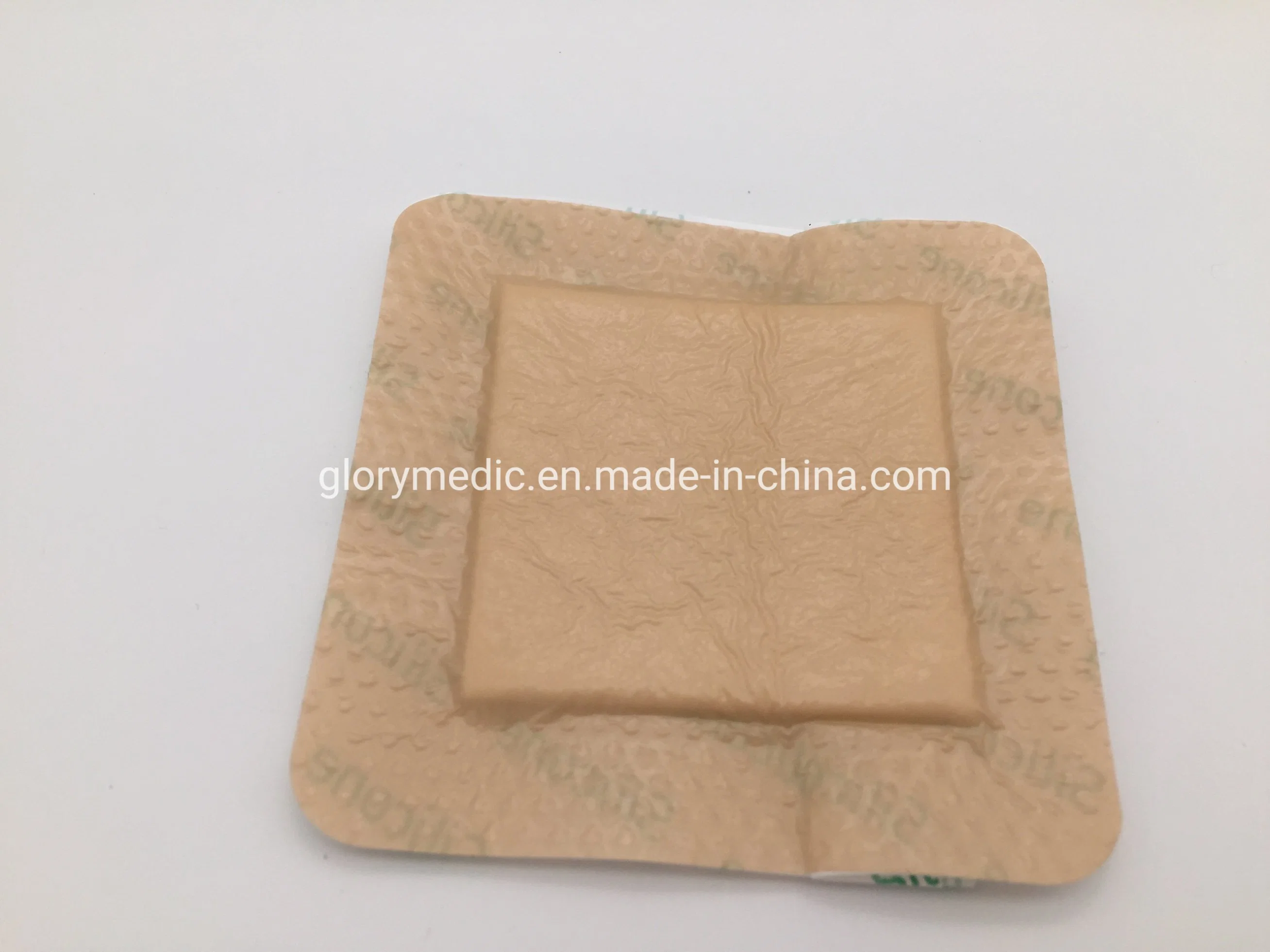 PU Film Backing Wound Care OEM Silicone Foam Dressing with Border