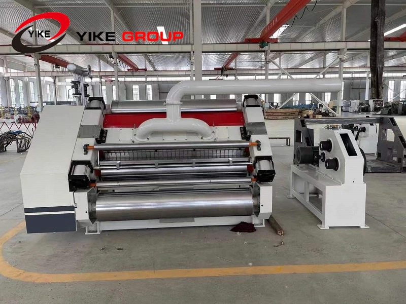 Making 2ply Corrugated Cardboard Paperboard Single Facer Line Machine