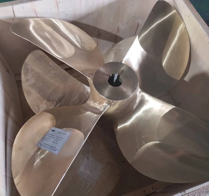 Bronze Ship Diameter Marine Propeller 4 Blades Boat Propeller Customize Bronze Cu1 Cu3