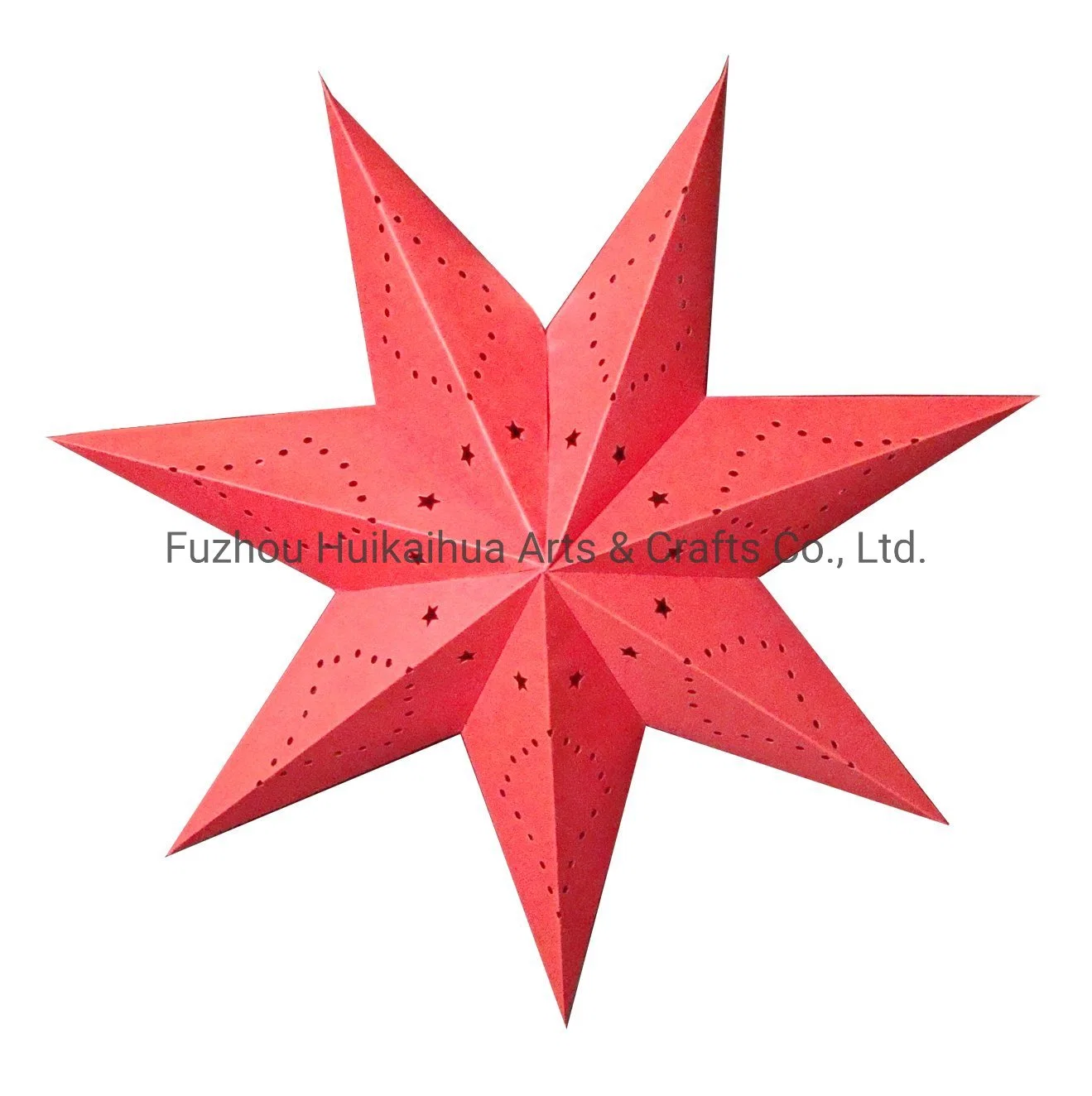 Light up Christmas Red Paper Star Lantern