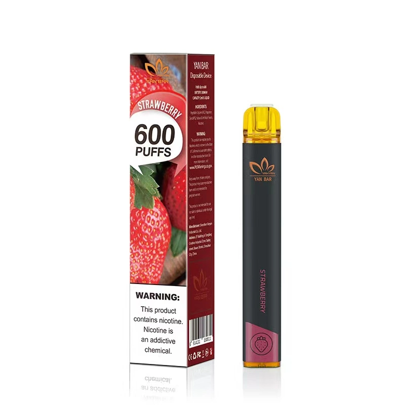 Preço de fábrica 600 puffs 2% nicotina 2ml caneta de Pape descartável Estilo e-cigarro