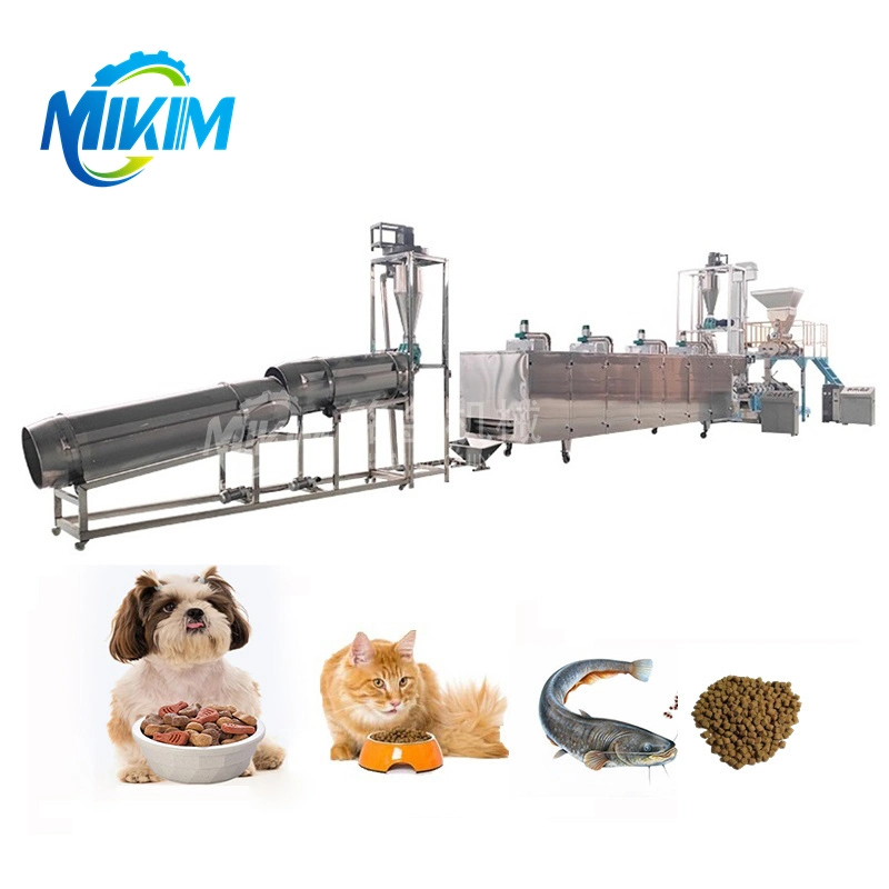 Pet Poultry Cow Animal Food Making Machine Feed Mixing Pellet Extruder Packing Floating Sinking Crab Fish Feed Processing Production Line