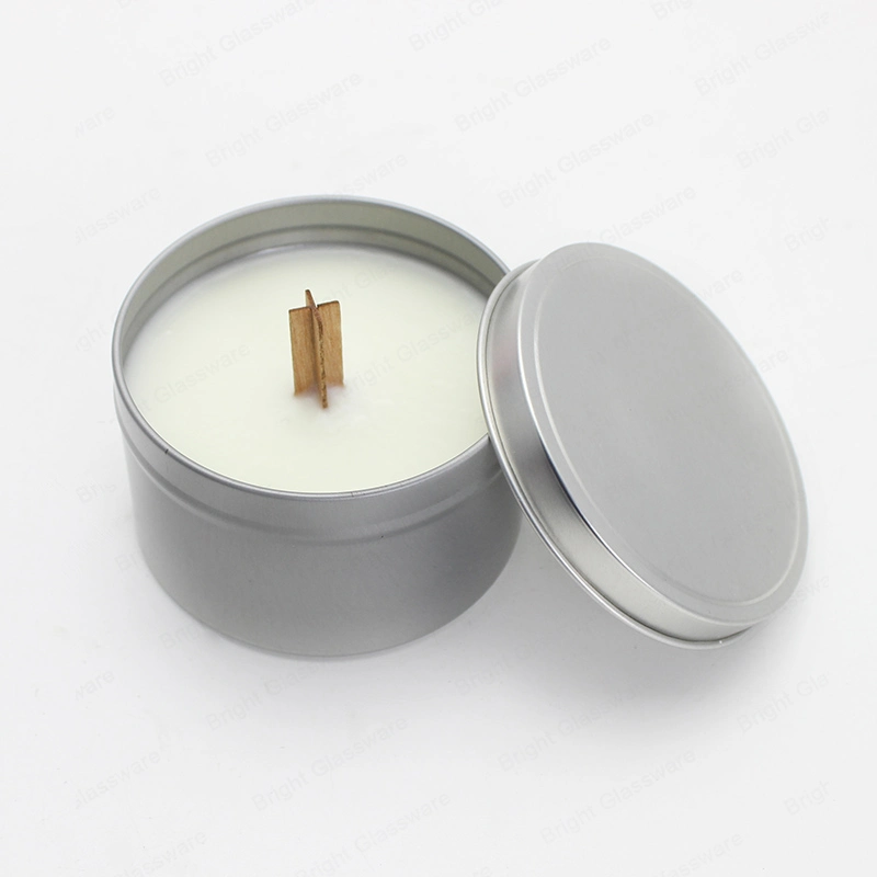 2oz 4oz 8oz 16oz Tin Cans for Candles with Lids Scented Candles Luxury Private Label Custom Bulk Scented Candles and Tin Jar Set