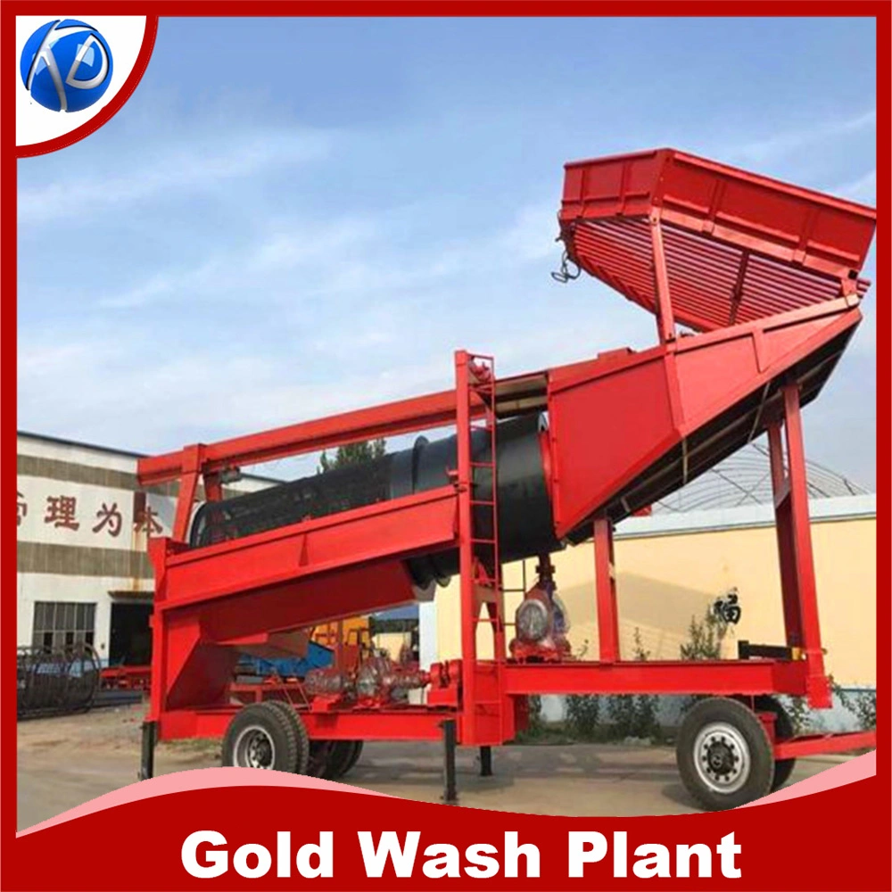 Keda Factory Supply Alluvial Diamond Mining Machine/Large Scale Gold Trommel Screen Equipment