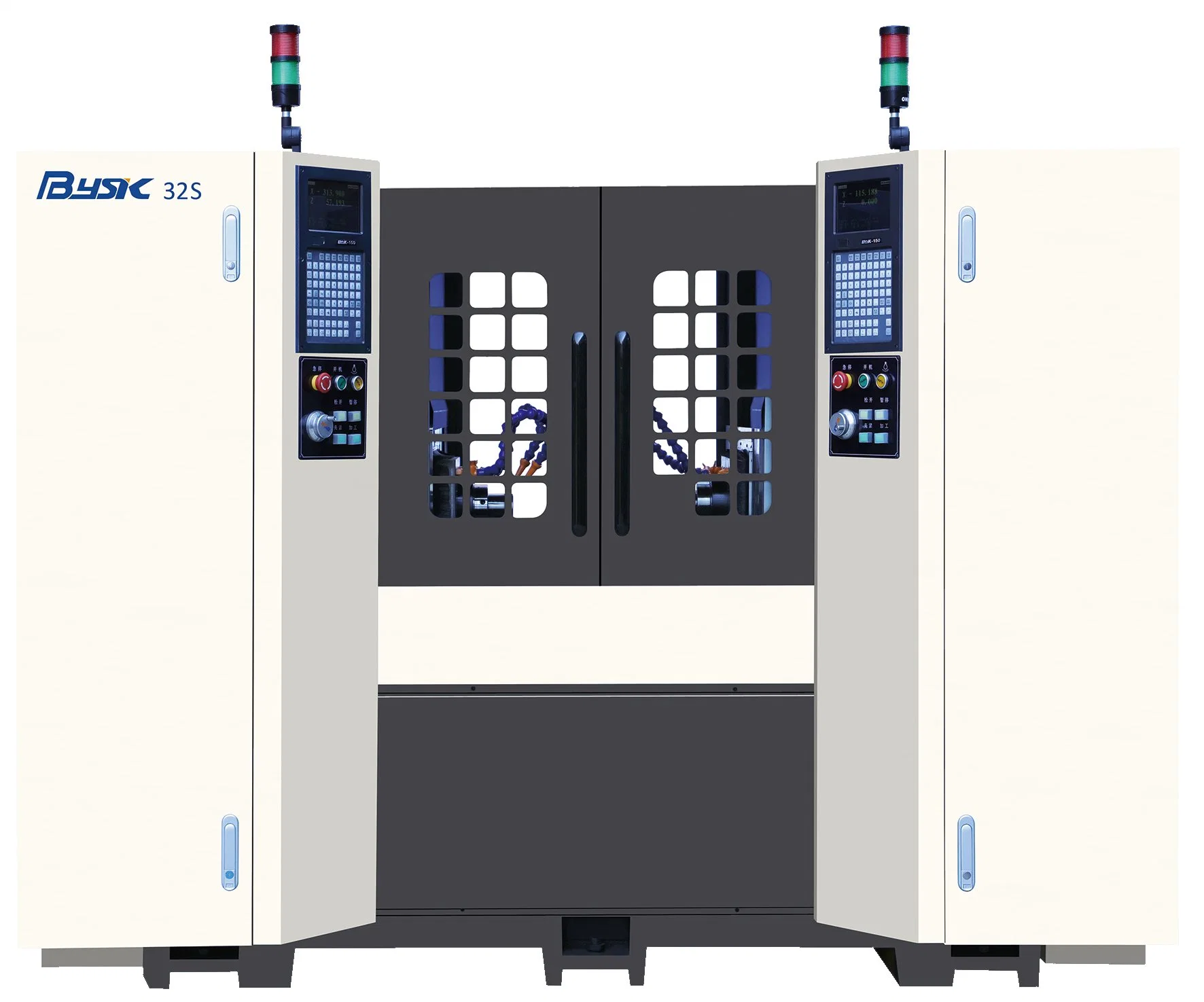 Máquina automática de torno CNC de tipo de tren de By32s 2 ejes con Funciones de torneado/fresado/taladrado