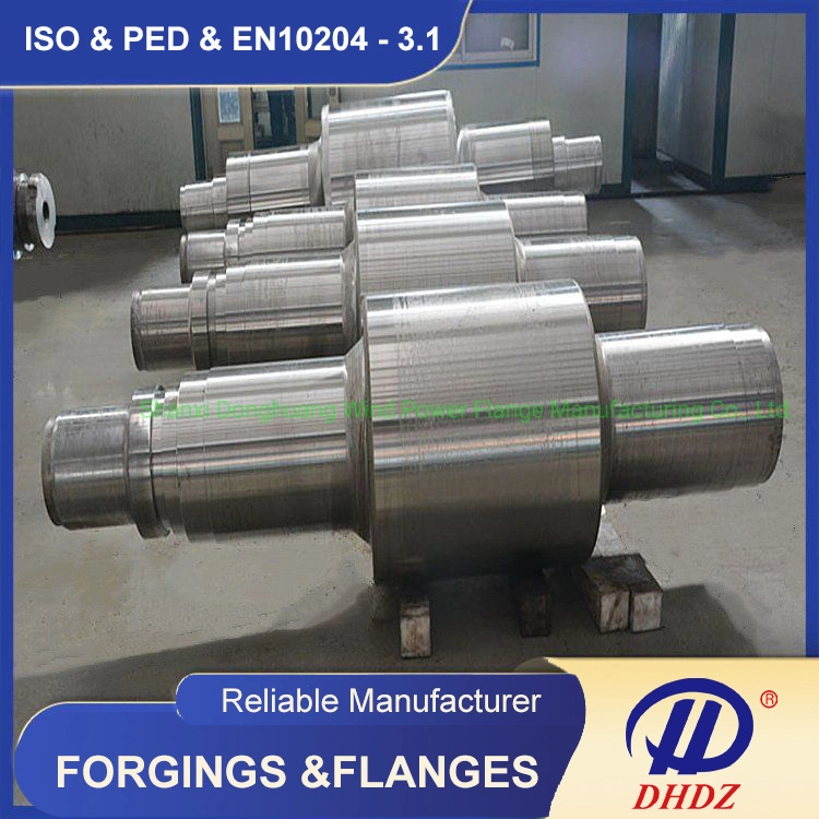 Roller Forging in 25Cr2Ni4MoV Forged Shaft Forged Axle