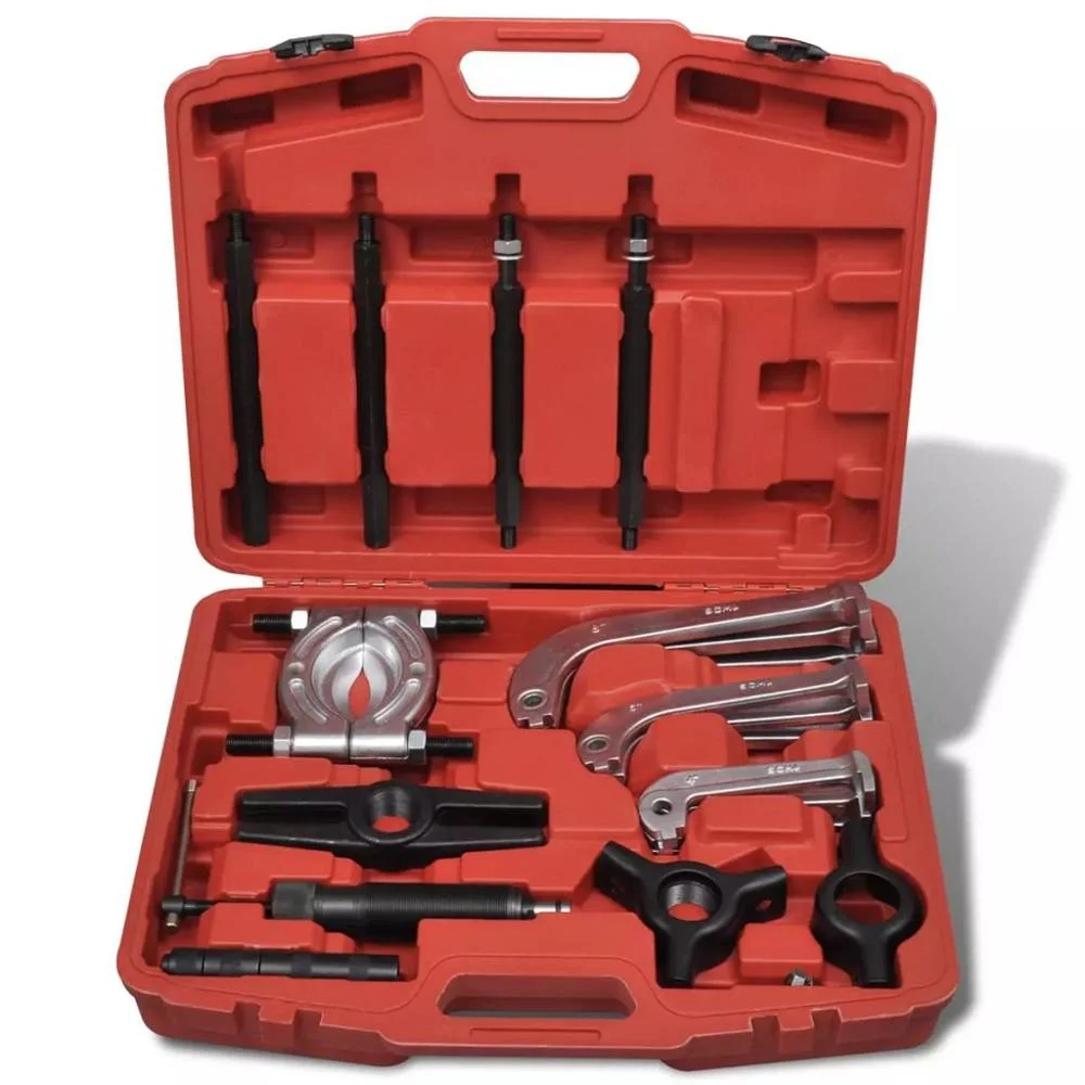 25PCS Bearing Hub Separator Garage Removal Tool Kit 4" Jaw Rotate Gear Hydraulic Puller Set (HPS04)