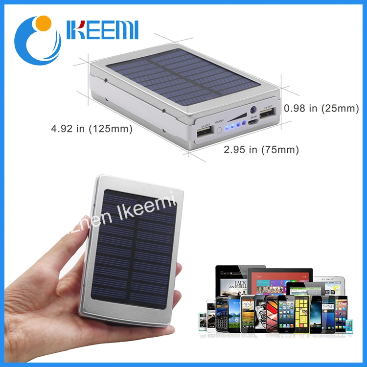 New 20 Pieces LED Lamps 20000mAh Solar Power Bank Poverbank External Battery Power Charger for All Mobile Phones