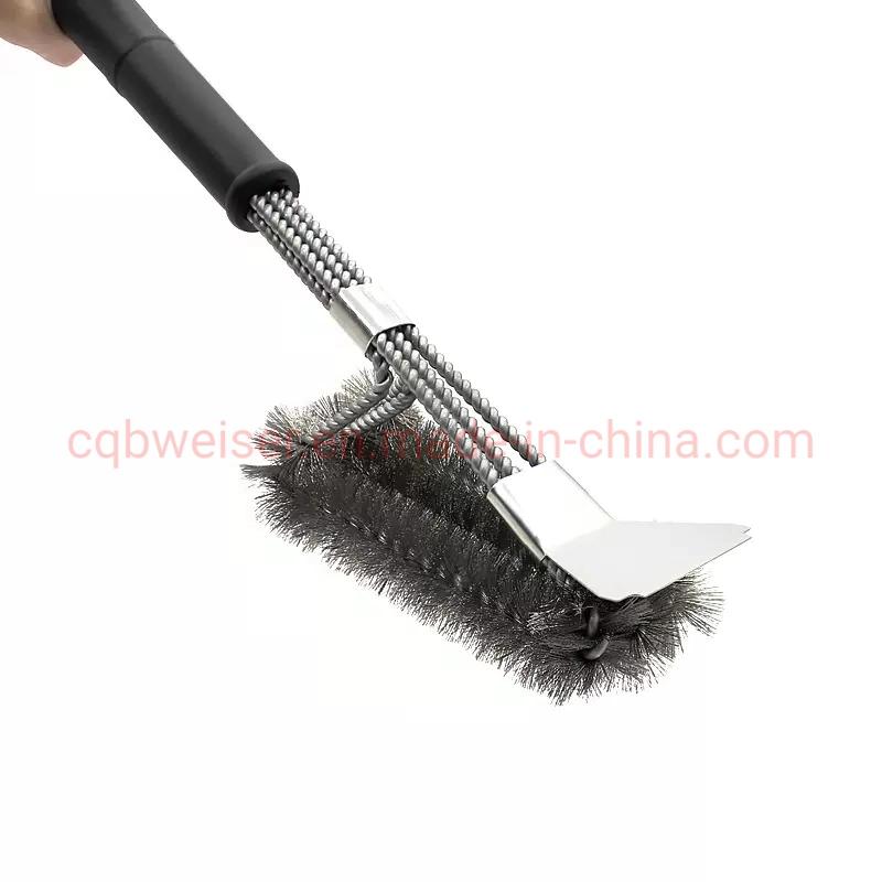 Stainless Steel Cleaning Tools Scraper Brush Cleaner BBQ Grill Brush
