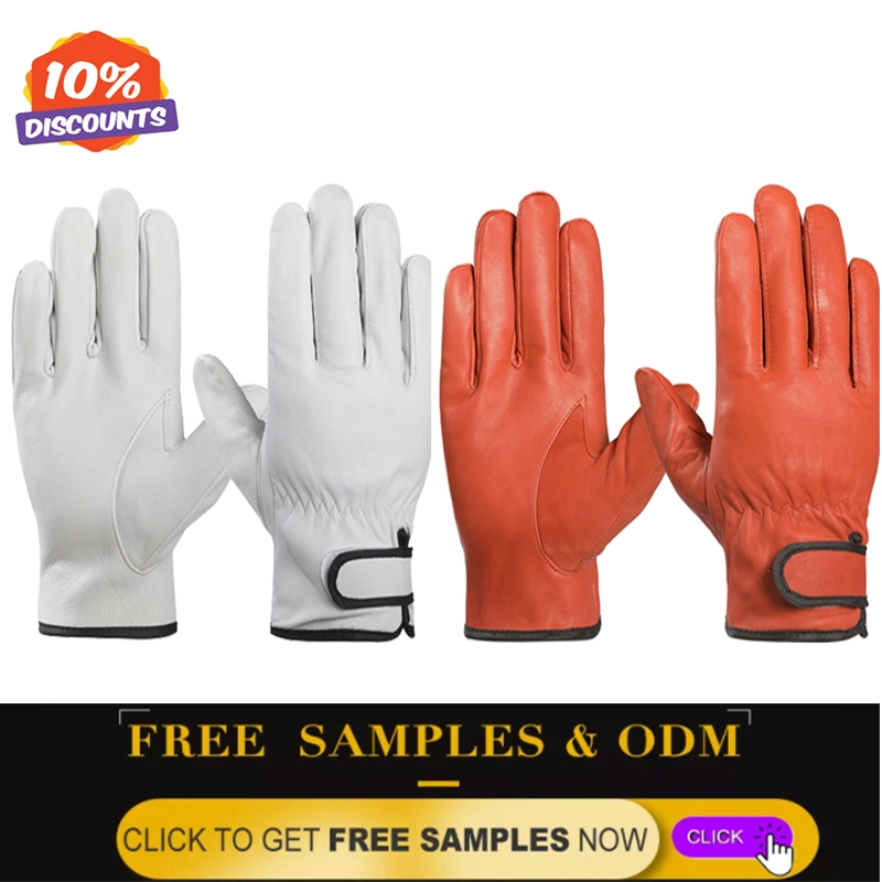 Wholesale Goatskin/Sheepskin/Cow Leather Working Gloves Gloves Safety Gloves Personal Protective Equipments