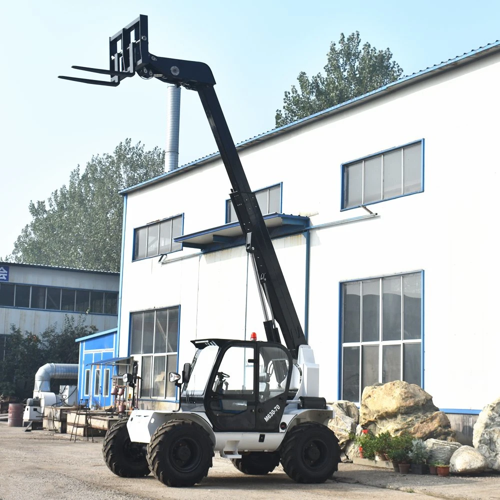 Chinese Brand Mini Telescopic Handler Telehandlers 4X4 Diesel Japanese Yanmar Engine Telescopic Boom Forklift 3ton 7m EPA 4 Euro 5 Engine Telehandler for Sale