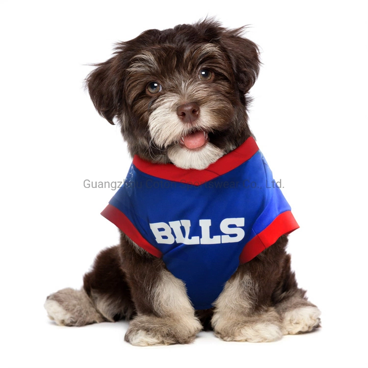 Soft Breathable Heat Transfer Designs Printed Polyester Dog Shirts Pet Clothing for Small Puppy
