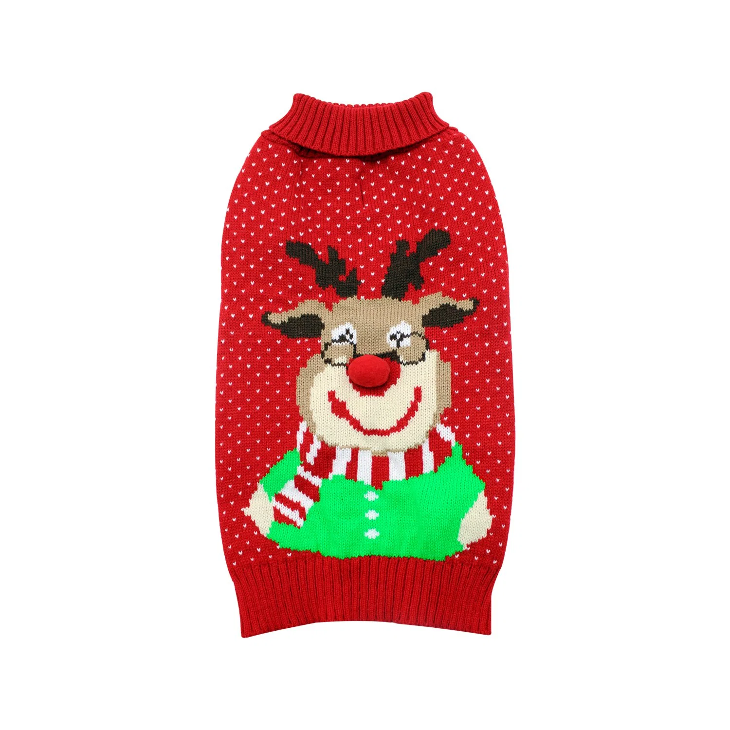 Vêtements de Noël pour animaux tricotés avec logo personnalisé Pull pour chien.