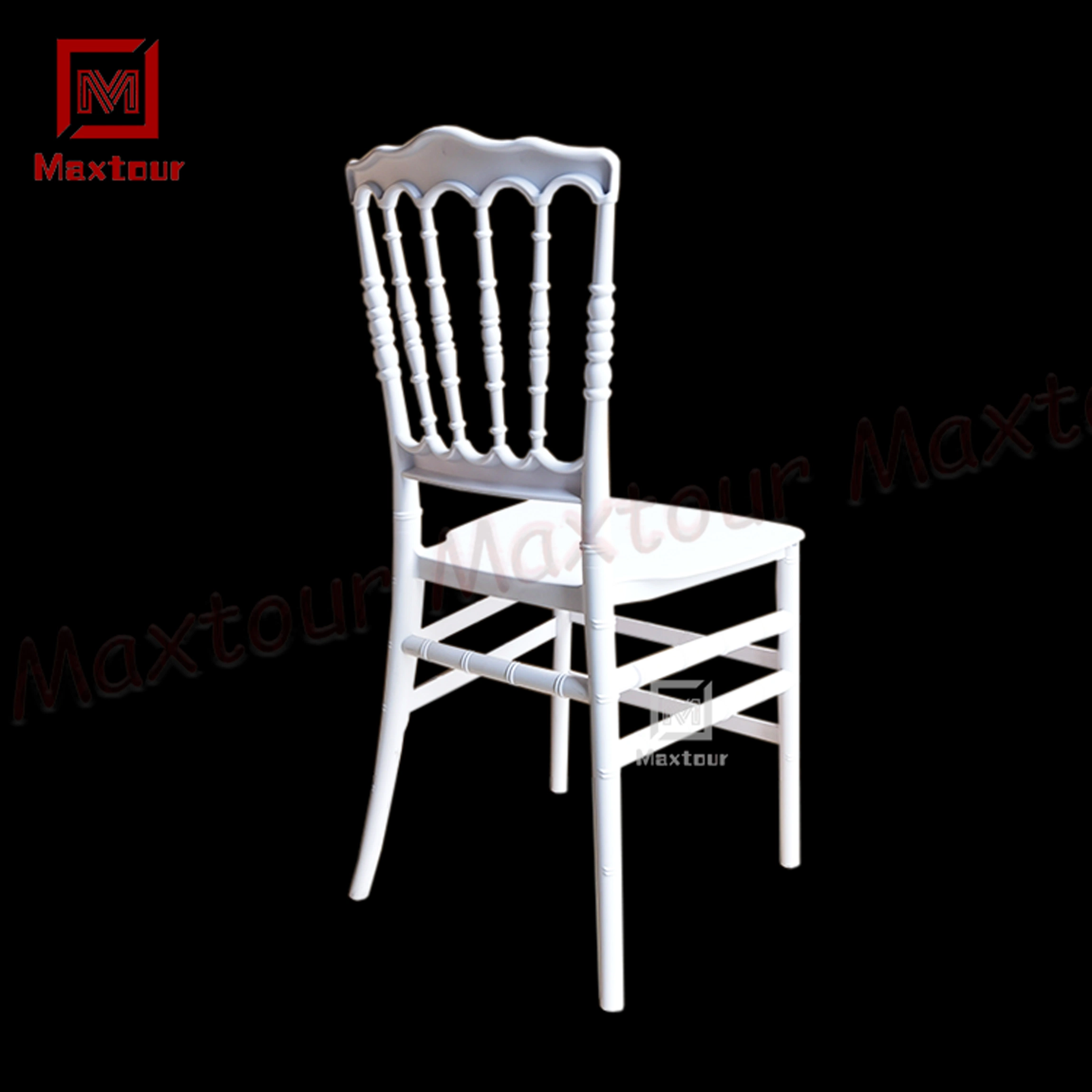 Chaise d'extérieur blanche Chaises Chiavari pour adultes en plastique Mobilier de salle à manger Événement Mariage Chaise Tiffany