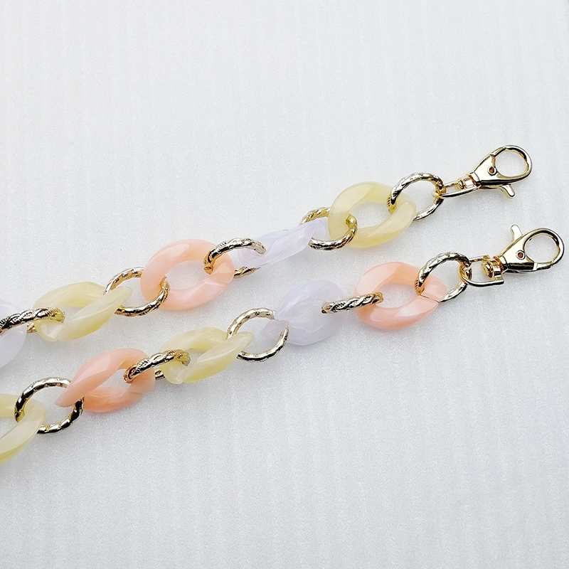 Metal Fish Bone Replacable Mix Color Chain for Bag Accessories