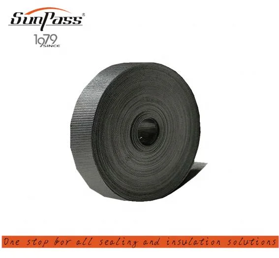 Graphite Product Pure Corrugated Graphite Tape for Grease Packing Manufacturer and Supplier Low Price Graphite Products