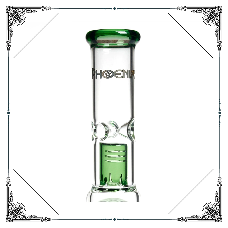 Phoenix Splash Guard 8 Arms Perc Glass Water Pipe for Tobacco Hookah Glass Smoking Pipe Thick Glass Beaker