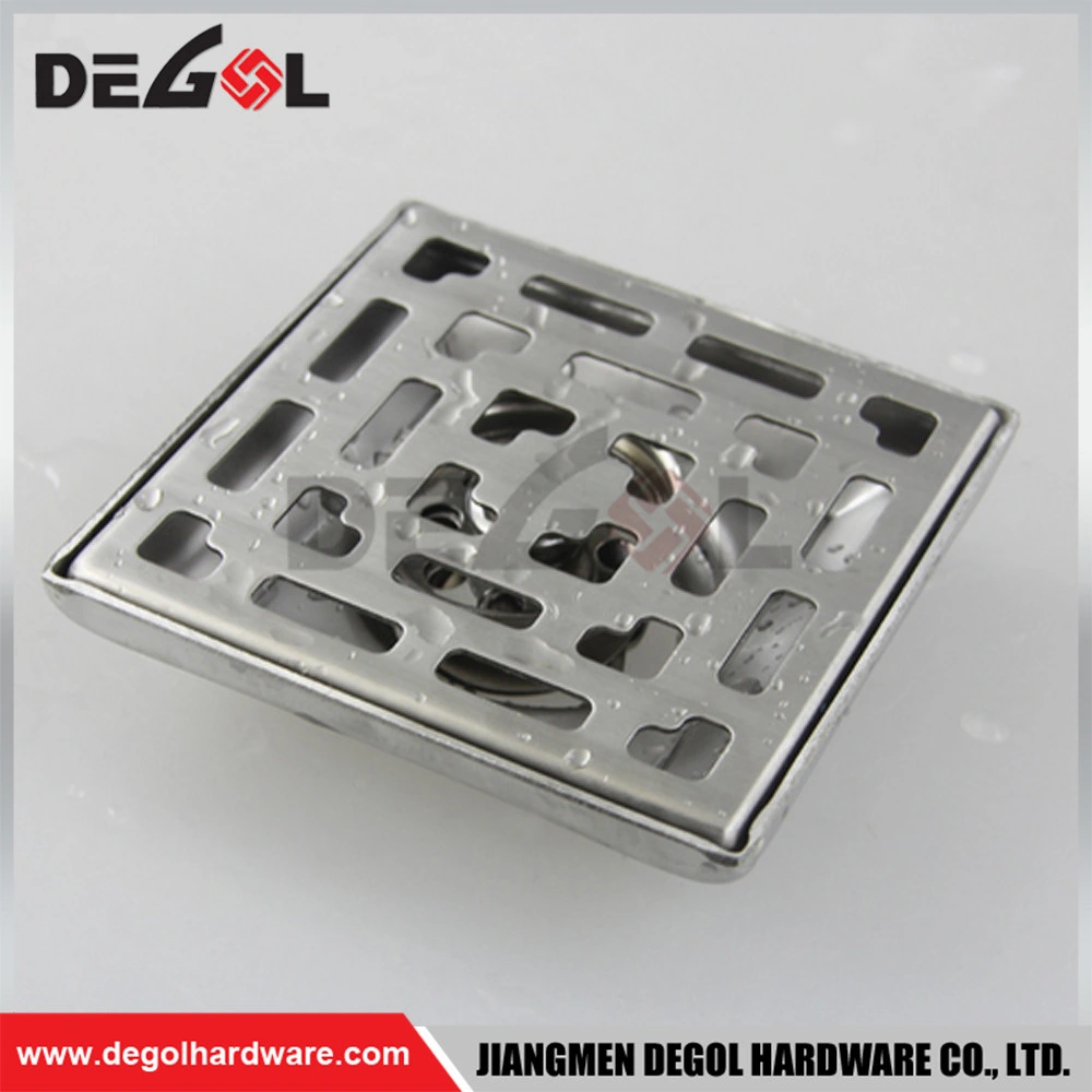 Floor Strainer Drainer Strainer Floor Drain 4 Inch SUS304 Stainless Steel Square Shower Floor Drain