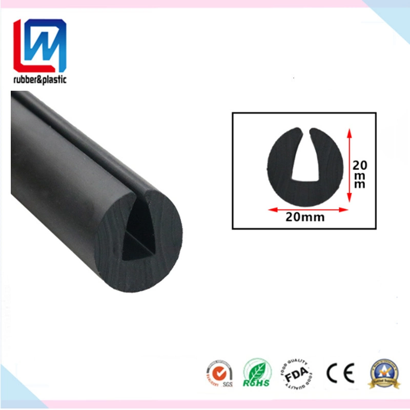 Custom Rubber U Shape Sealing Strip Extrusion for Machinery Household Appliance