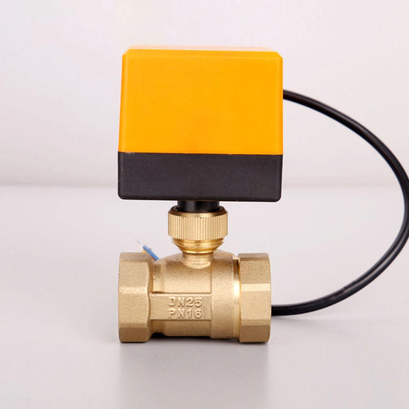 Plastic Actuator Air Conditioner Brass Solenoid Motorized Electric Ball Valve