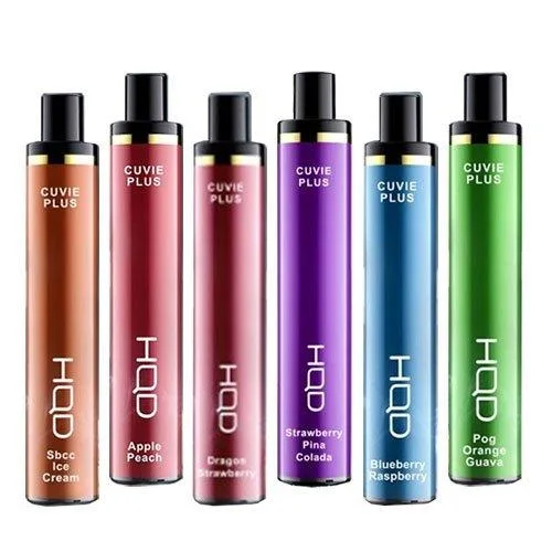 The Most Popular Multiple Flavors Hqd Cuvie Plus 1200 Puffs Disposable/Chargeable Vape Pods