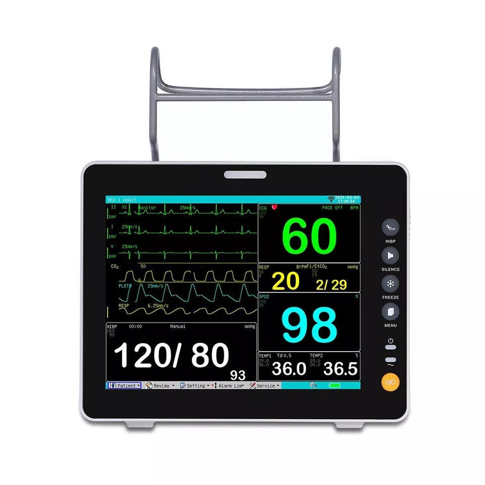 8-дюймовый сенсорный экран Vital Signs портативный монитор пациента с функцией оказания первой помощи, многопараметрический Устройства