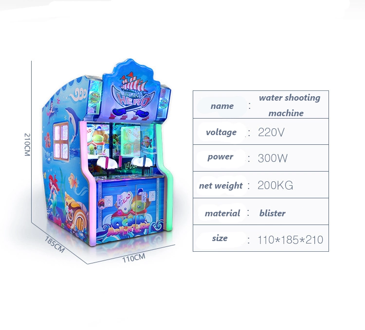 Hot Sale Amusement Equipment Indoor Kids Playing Gun Water Shooting Arcade Game Machine