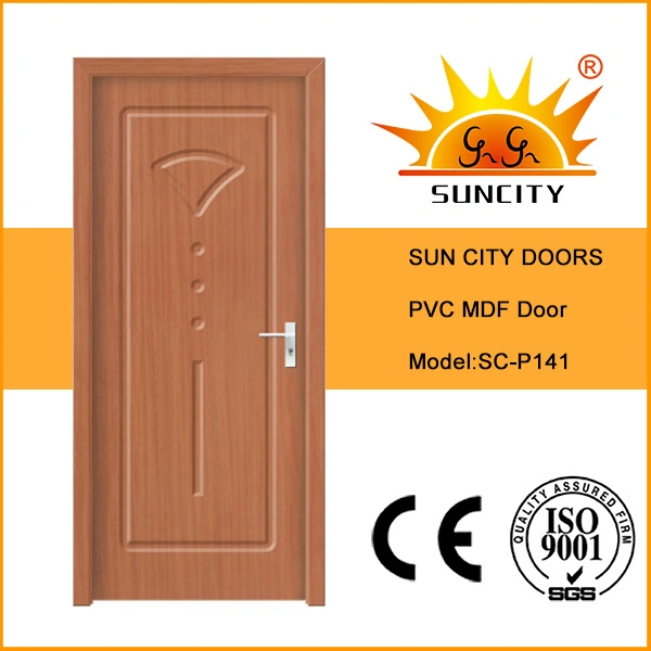 Custom Simple Europe Simplicity Solid Wood PVC Timber Door Panel