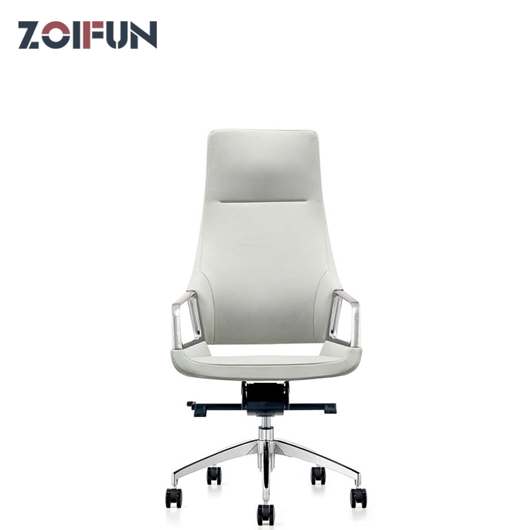 Genuine Leather Executive White Boss Cute Women Office Visitor Chair