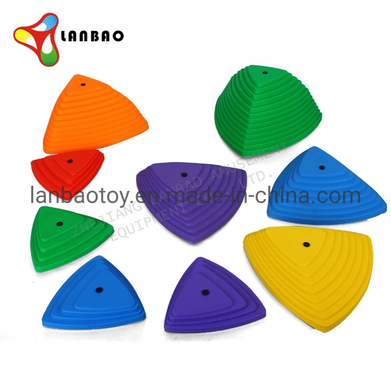 Outdoor Plastic Kids Exercise Toys Balance Training Cross River Stepping Stone