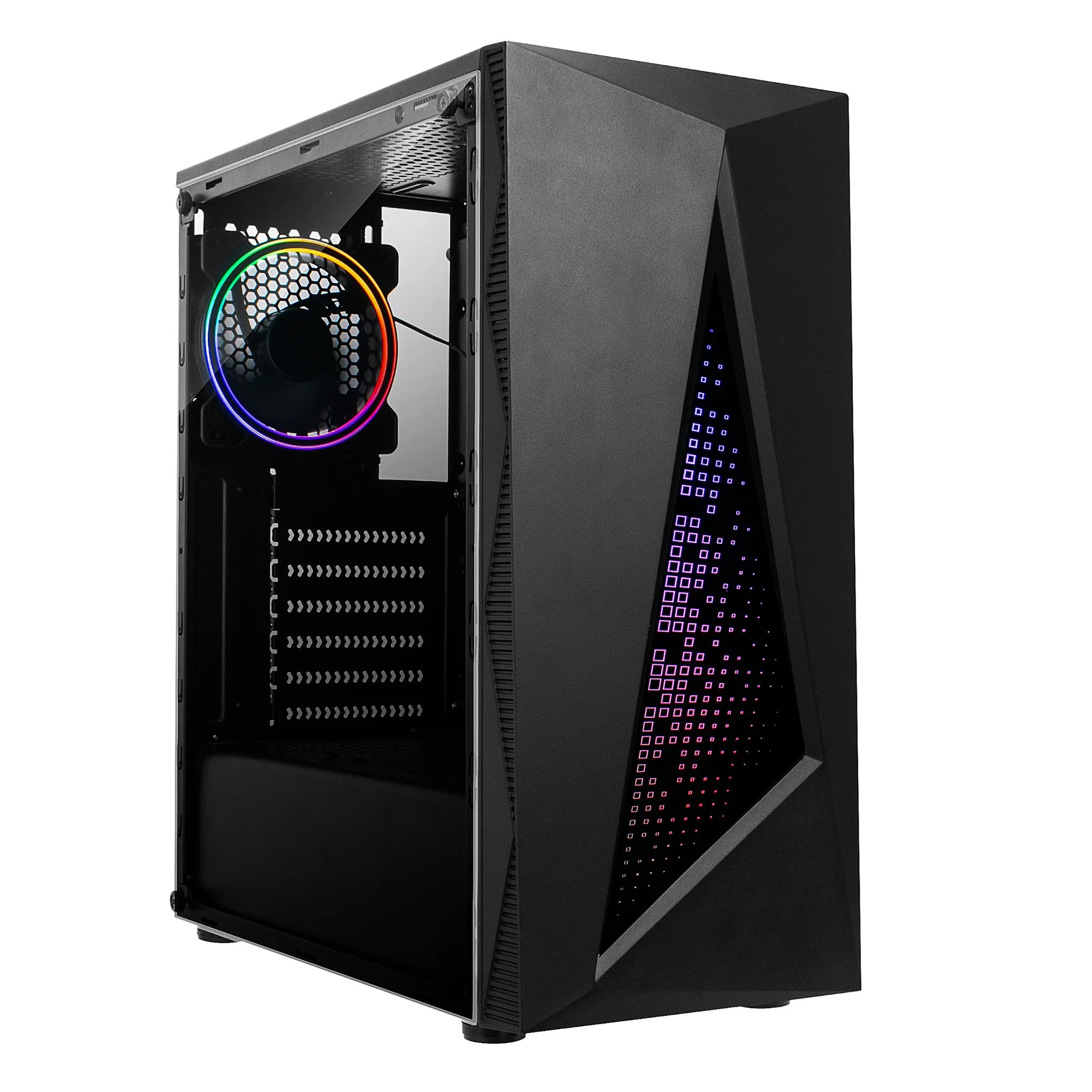 Fshion ATX Tower PC Desktop Computer Gaming Case with Sparkling Lights