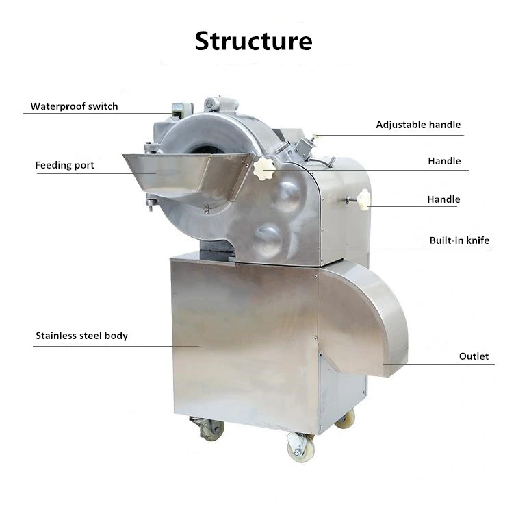 Fruit and Vegetable Dicer Machine Carrot Onion Potato Cube Cutter