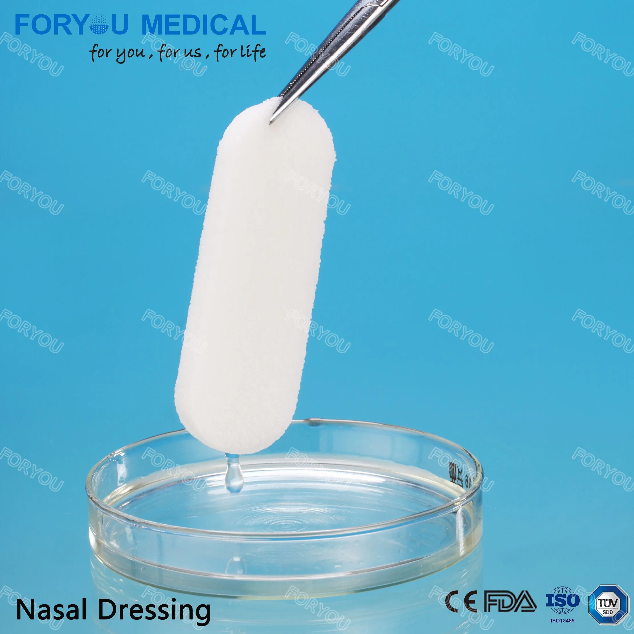 ForYou Medical PVA Nasal Dressing Sponge Material Stoppen Sie Blutungen