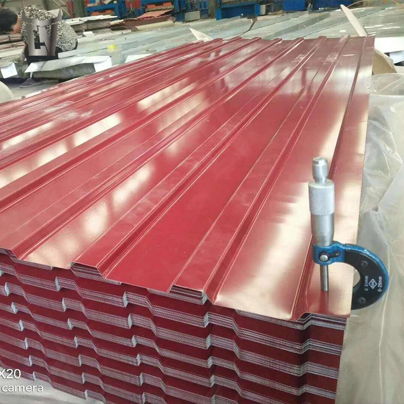 China Pre-Painted Steel 0.45mm Roof Zinc Roof Sheet Price 0.5mm Thick Tata Steel in Nigeria Stone Coated Metal Roof Tile