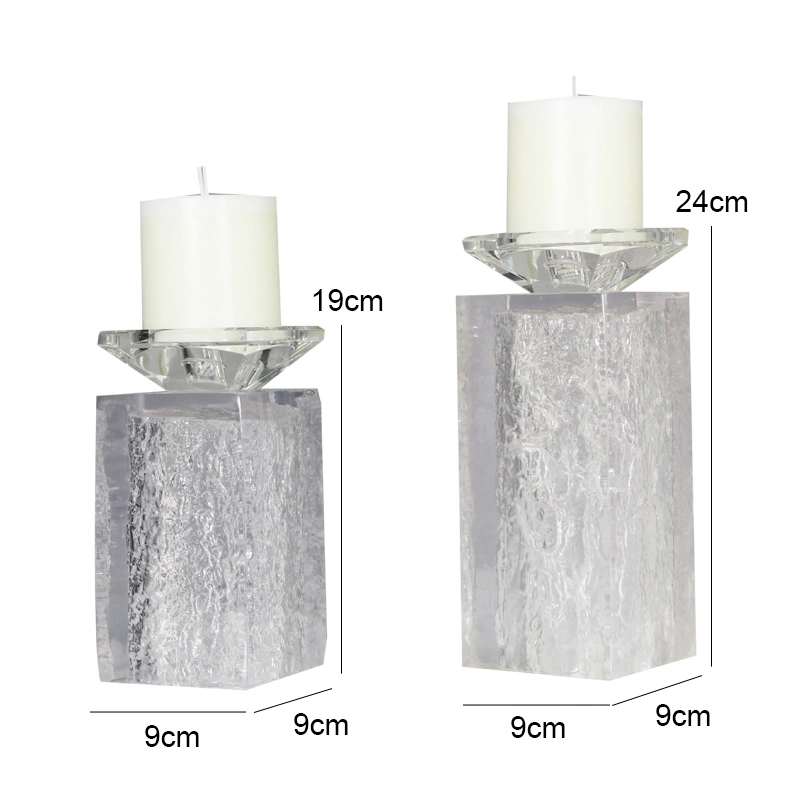 Modern Simple Candle Holder Home Decorative Living Room Accessories Crystal Candlestick