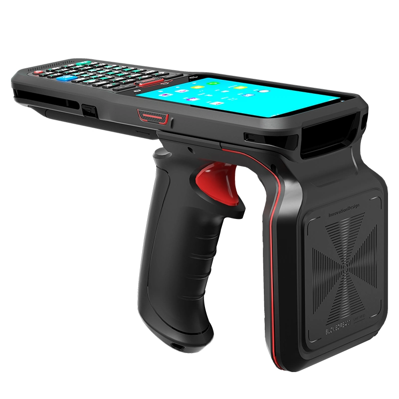 Punho de pistola Android 10.0 Mobile PDAs Barcode scanner de 11 m de longo alcance Leitor RFID UHF portátil para inventário de armazém