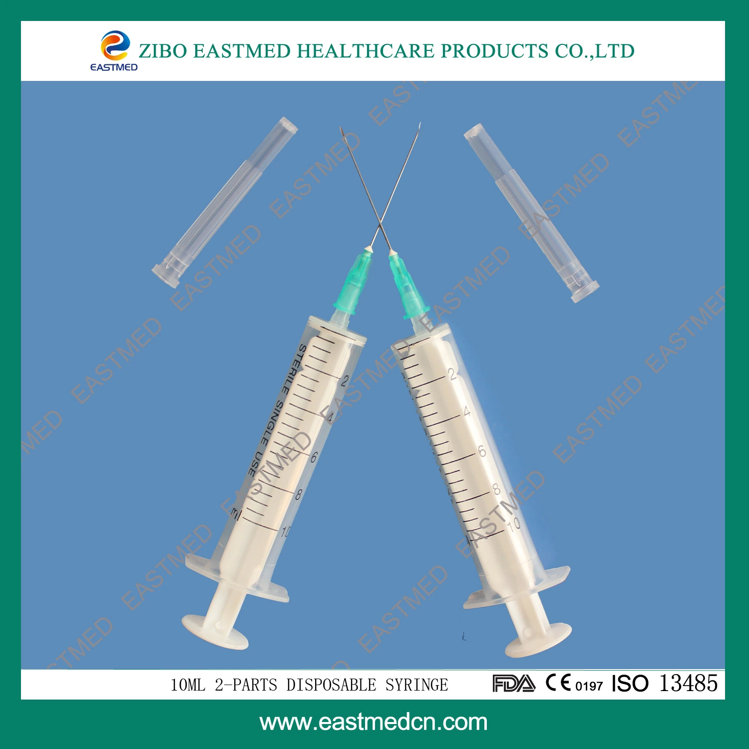 Disposable Syringe 2-Parts Good Quality with Ce and ISO