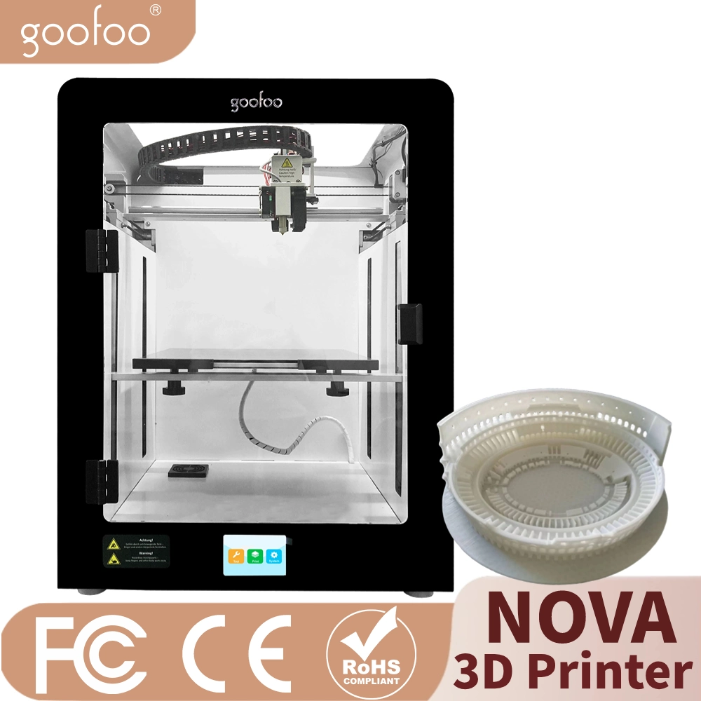 Customizable Metal 3D Printer Large Print Size Auto Leveling Full Metal Body High Precision Printing with ABS, PLA, TPU, Flexible Filament