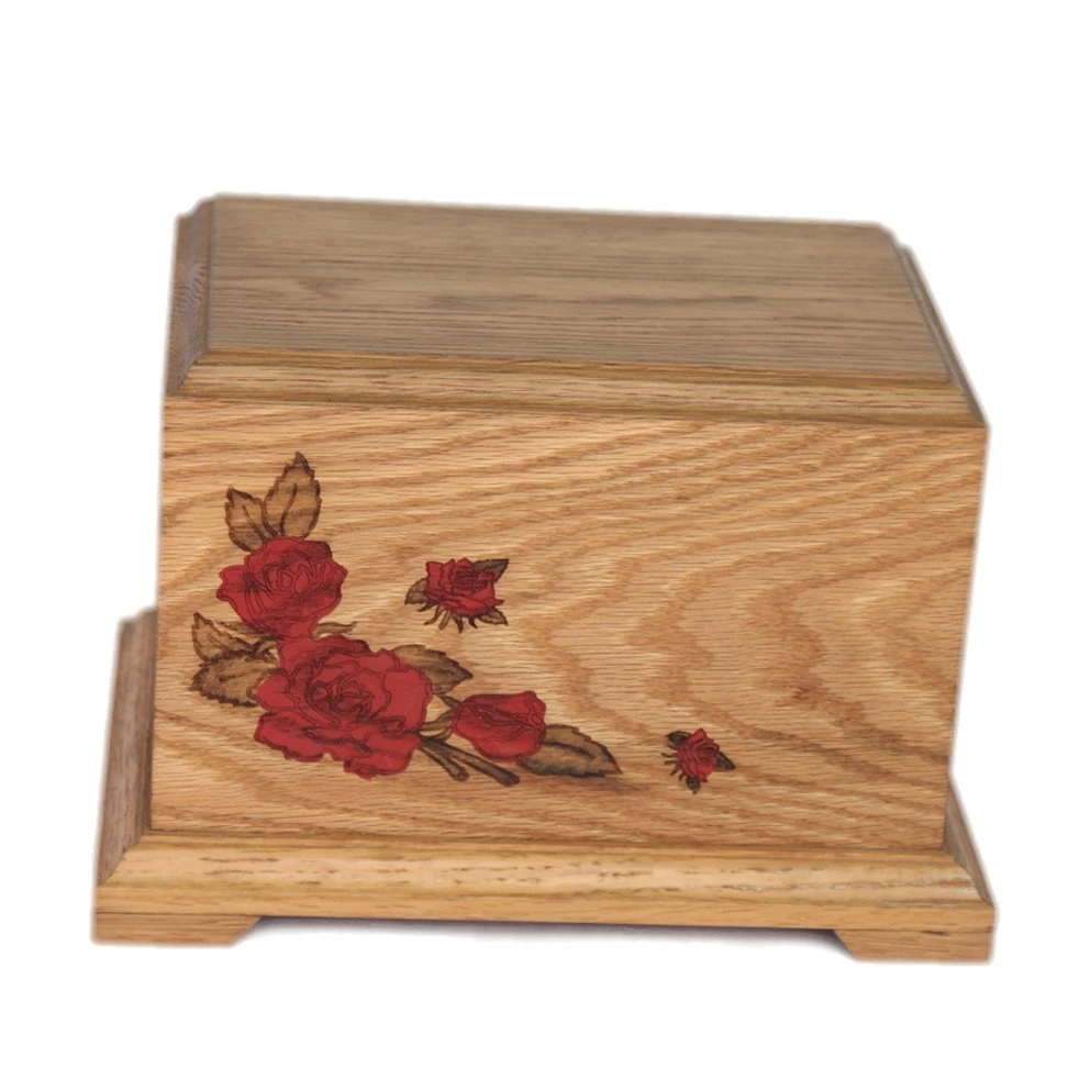Human Urn Wooden Box Engraved Retro Style