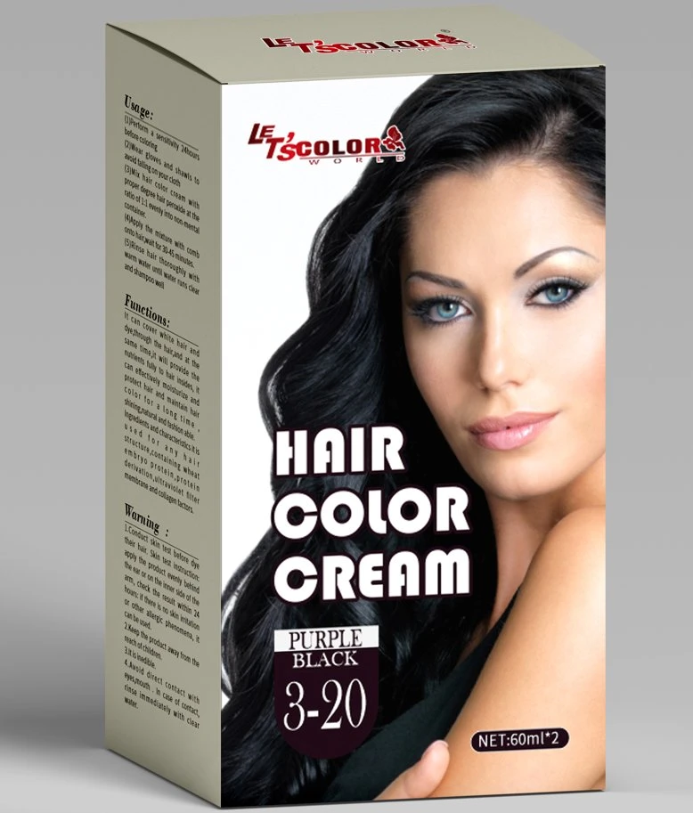 Professional Manufacturers Hair Color Natural Herbal Hair Color Cream 60ml *2organic Hair Color Brands Permanent Hair