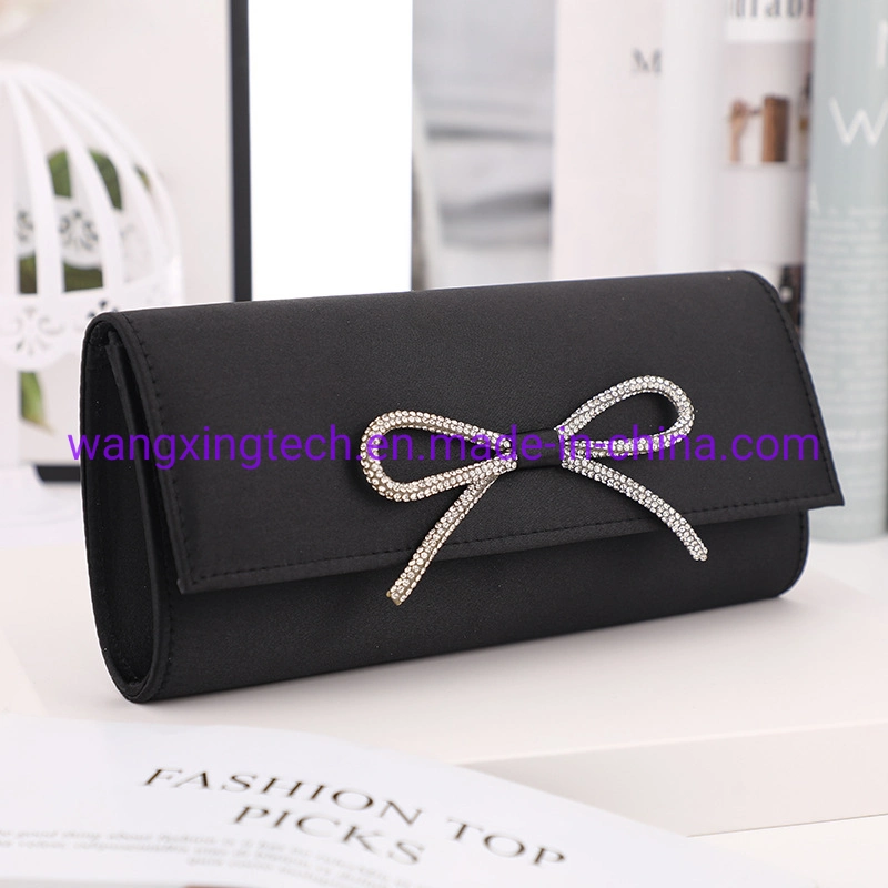 Wholesale/Supplier Fashion Bow Temperament Dinner Bag Portable Senior Clutch Mobile Phone Bag Cosmetics Storage Banquet Bag