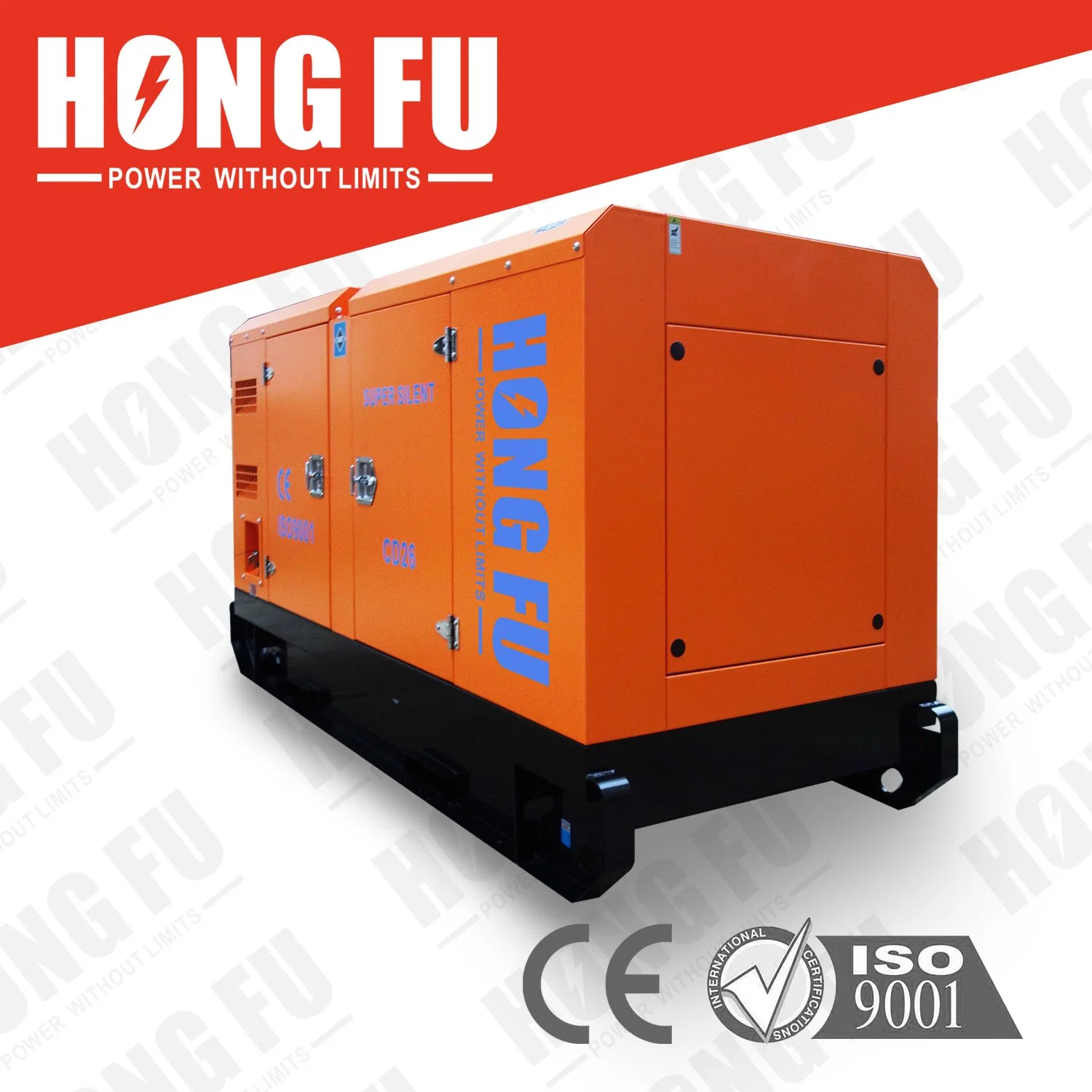 22kW 28kVA Vordach Perkins Standby Dieselgenerator Wasserkühlung leise Typ Diesel-Generator-Set mit Kubota Lovol FAW-Motor Stamford Lichtmaschine