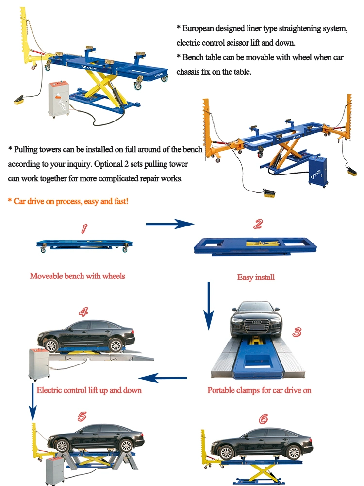 Vico Auto Chassis Liner Body Shop Tool Straightener